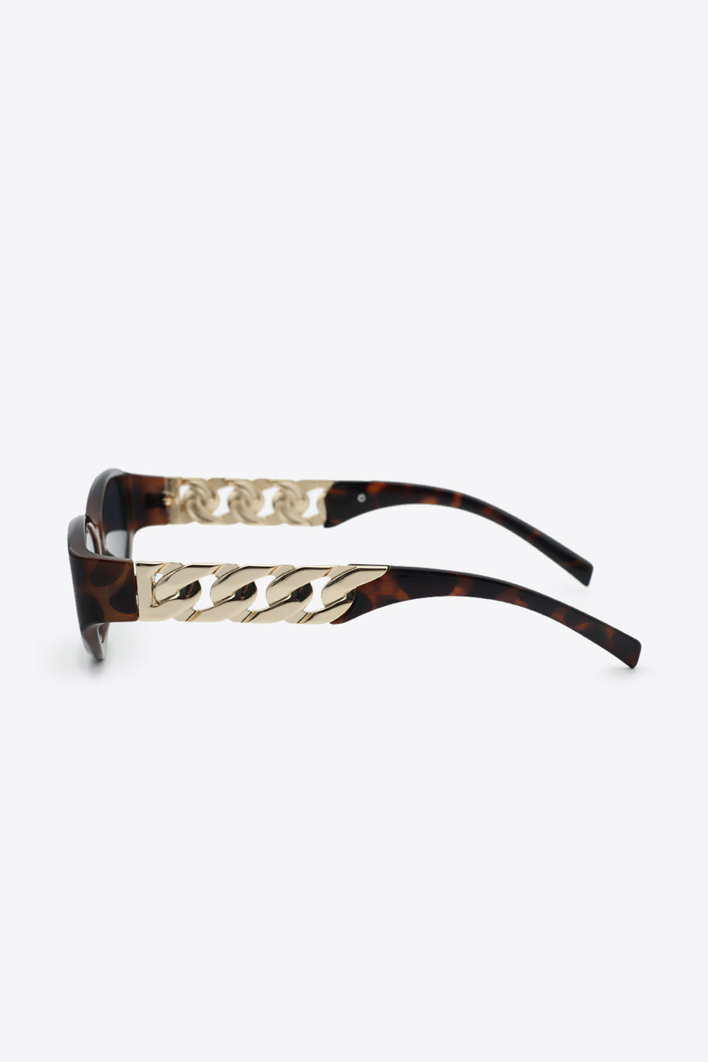 Chain Detail Temple Cat Eye Sunglasses-Teresa&#39;s Fashionista LLC