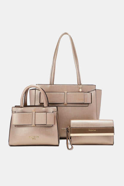 Nicole Lee USA Regina 3-Piece Satchel Bag Set-Teresa&#39;s Fashionista LLC