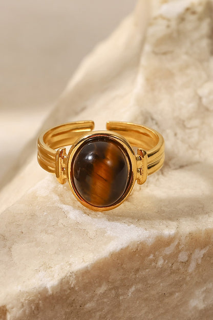 18K Gold Plated Open Ring-Teresa&#39;s Fashionista LLC