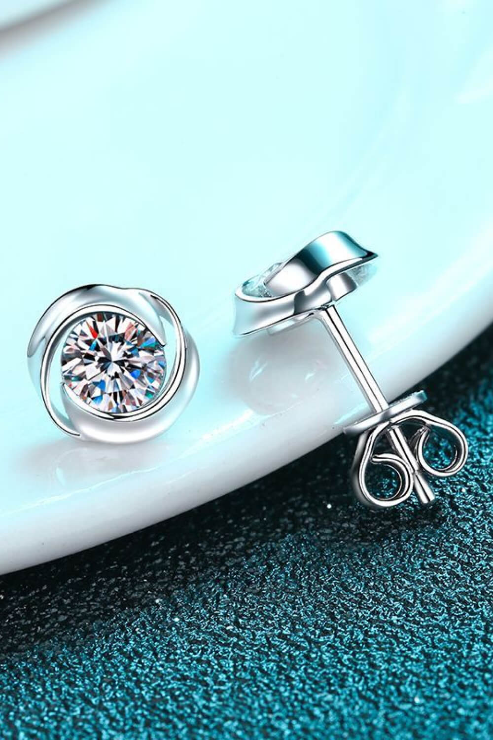 Feeling Fun Moissanite Stud Earrings-Teresa&#39;s Fashionista LLC