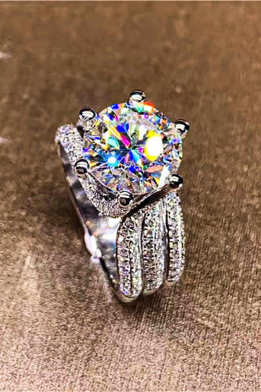 3 Carat Moissanite Three-Layer Ring-Teresa&#39;s Fashionista LLC