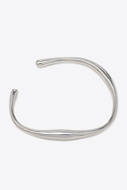 Stainless Steel Open Bracelet-Teresa&#39;s Fashionista LLC