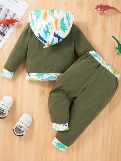 DINOSAUR Hoodie and Pants Set-Teresa&#39;s Fashionista LLC