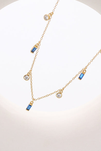 18K Gold Plated Multi-Charm Chain Necklace-Teresa&#39;s Fashionista LLC