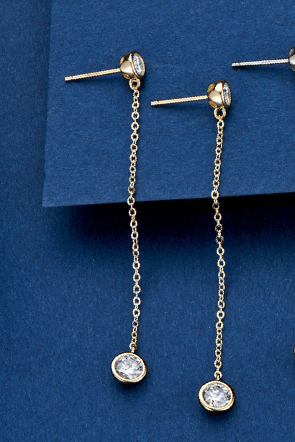 Moissanite Chain Earrings-Teresa&#39;s Fashionista LLC