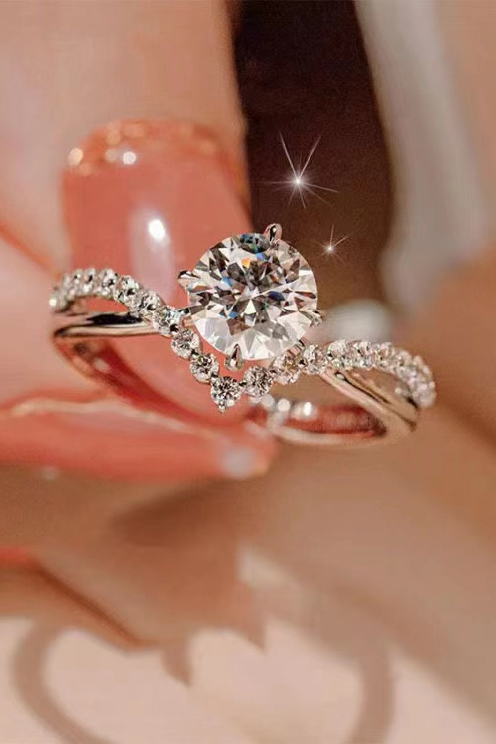 Bold Beauty 1 Carat Moissanite Heart-Shaped Ring-Teresa&#39;s Fashionista LLC