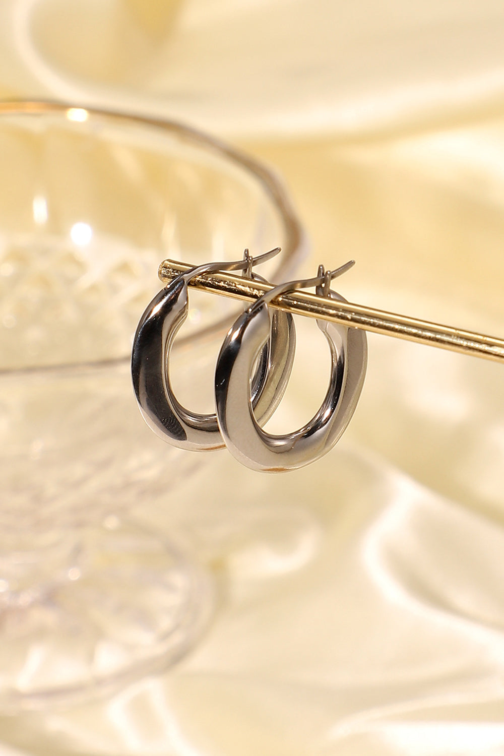 Oval Hoop Earrings-Teresa&#39;s Fashionista LLC