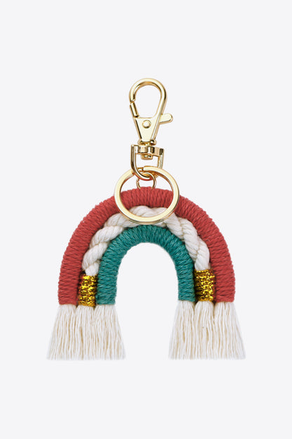 Random 4-Pack Rainbow Tassel Key Chain-Teresa&#39;s Fashionista LLC