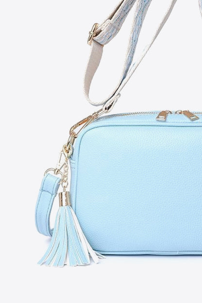 PU Leather Tassel Crossbody Bag-Teresa&#39;s Fashionista LLC