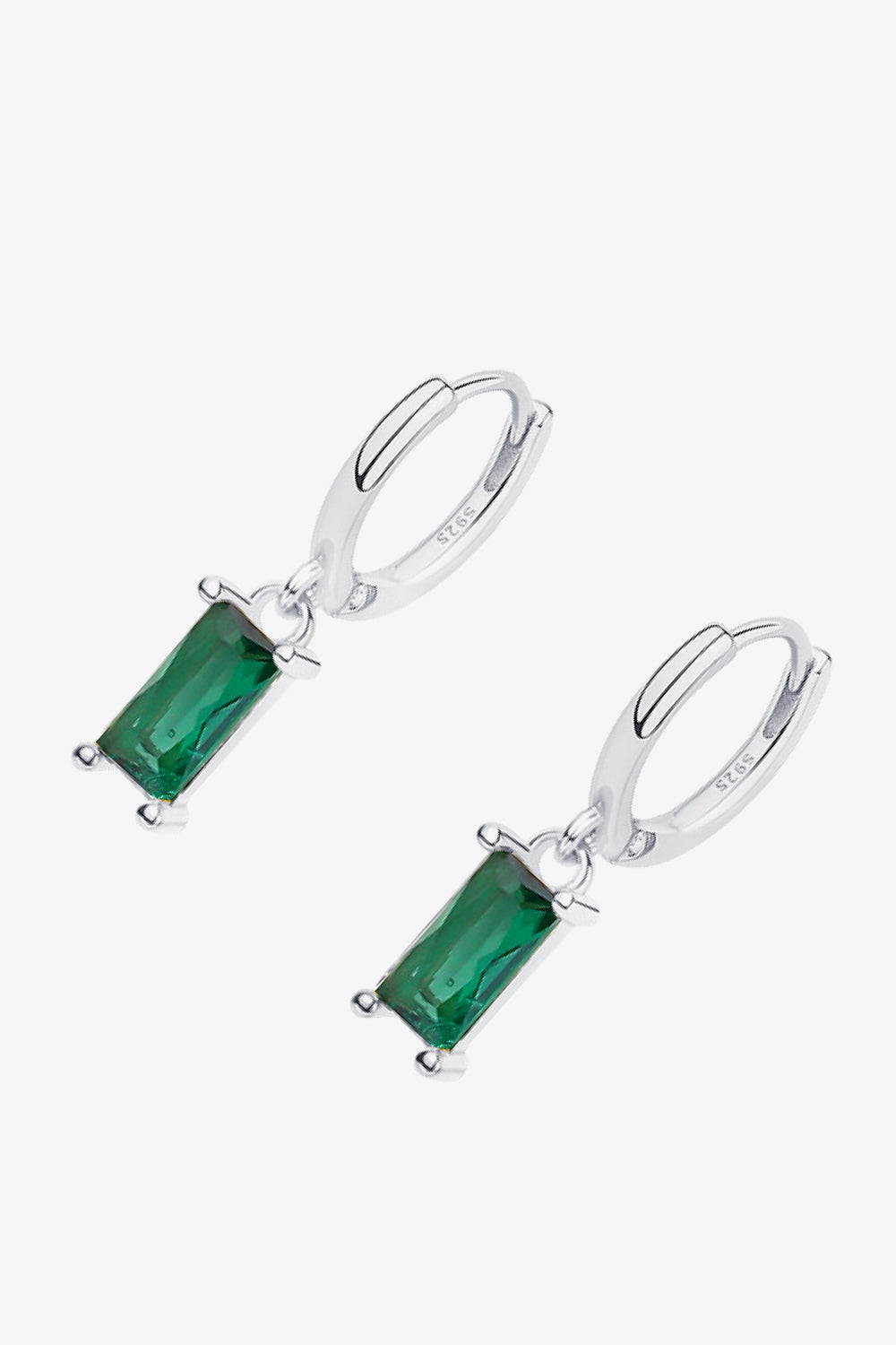 Retro 925 Sterling Silver Cubic Zirconia Drop Earrings-Teresa&#39;s Fashionista LLC