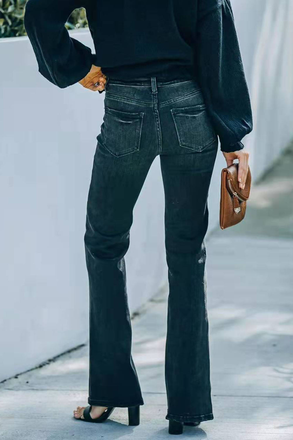 Buttoned Long Jeans-Teresa&#39;s Fashionista LLC