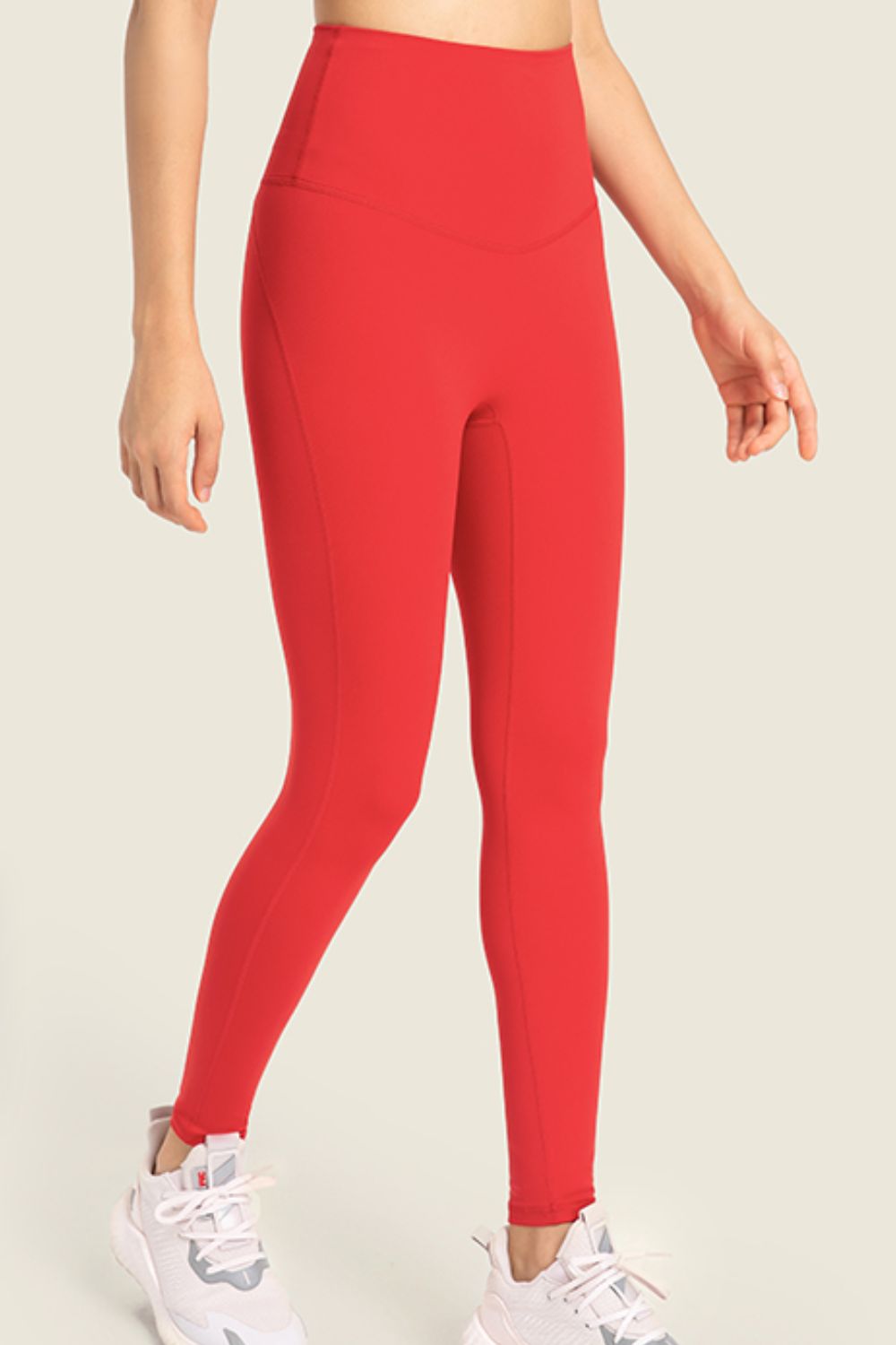 Seamless High-Rise Wide Waistband Yoga Leggings-Teresa&#39;s Fashionista LLC