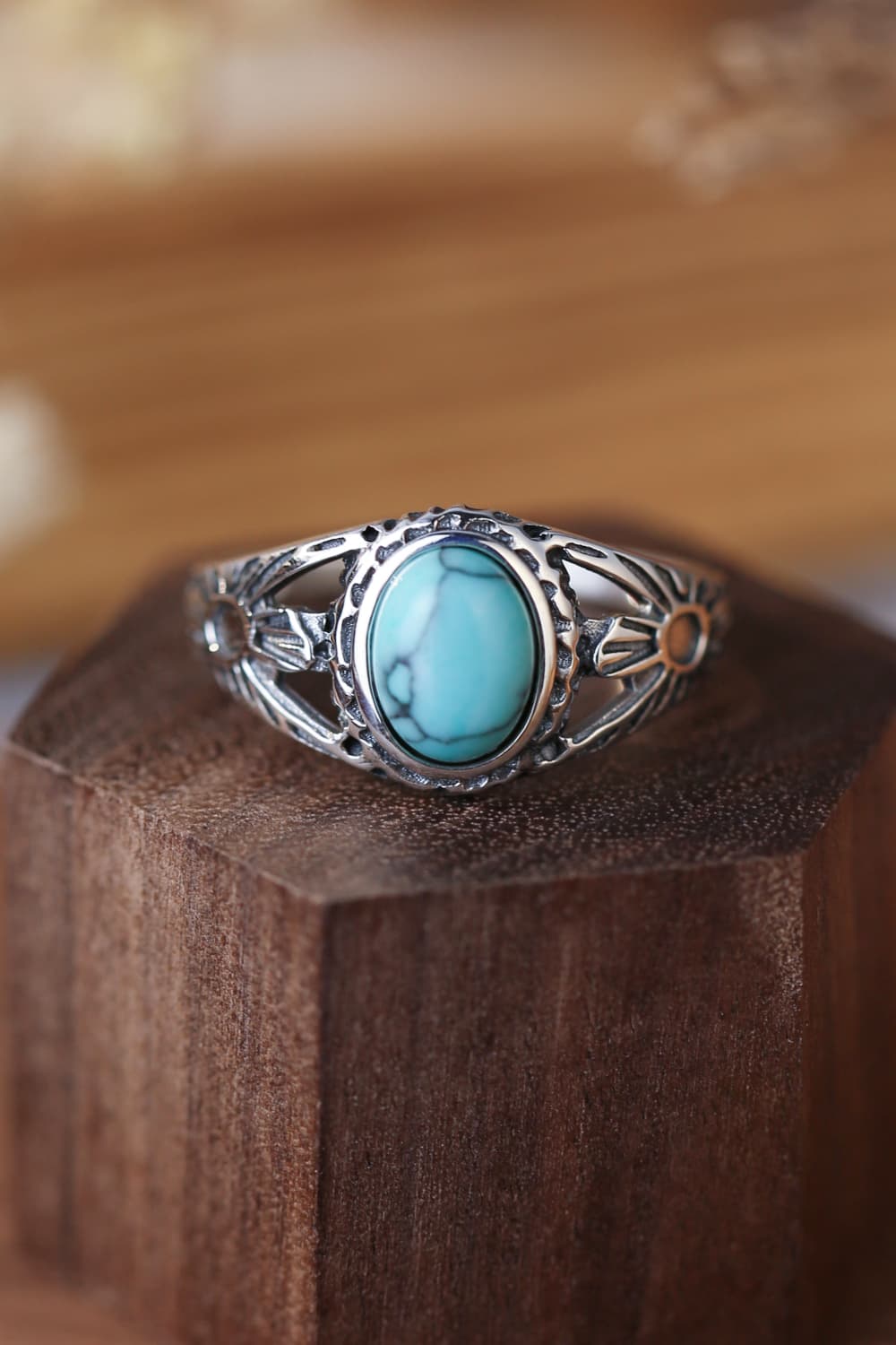 Turquoise 925 Sterling Silver Ring-Teresa&#39;s Fashionista LLC