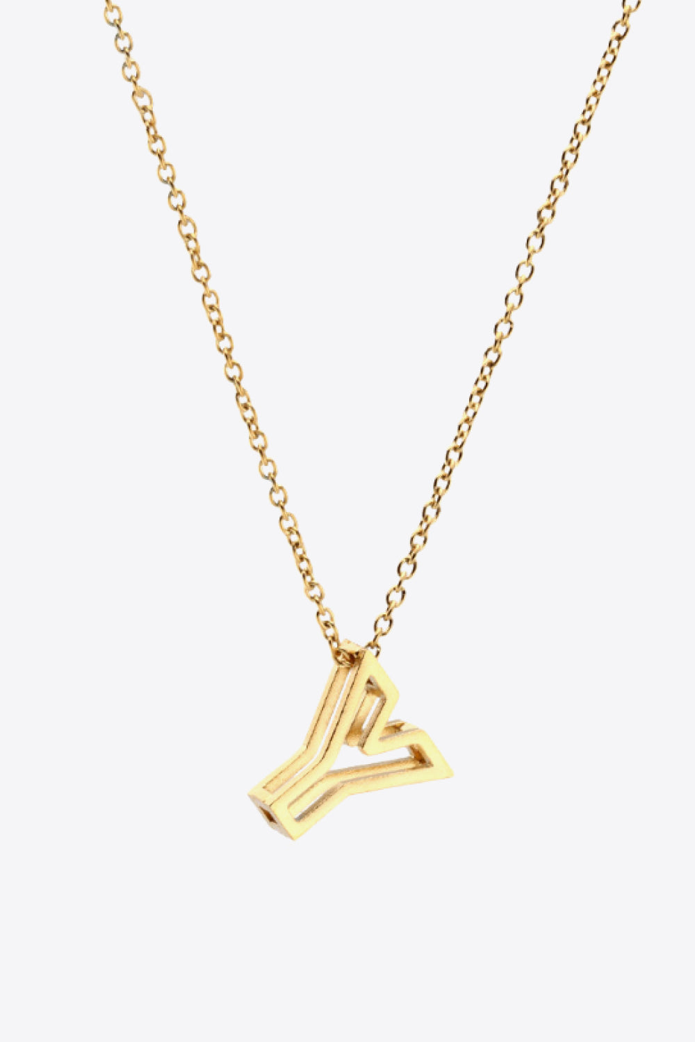 U to Z Letter Pendant Nekclace-Teresa&#39;s Fashionista LLC