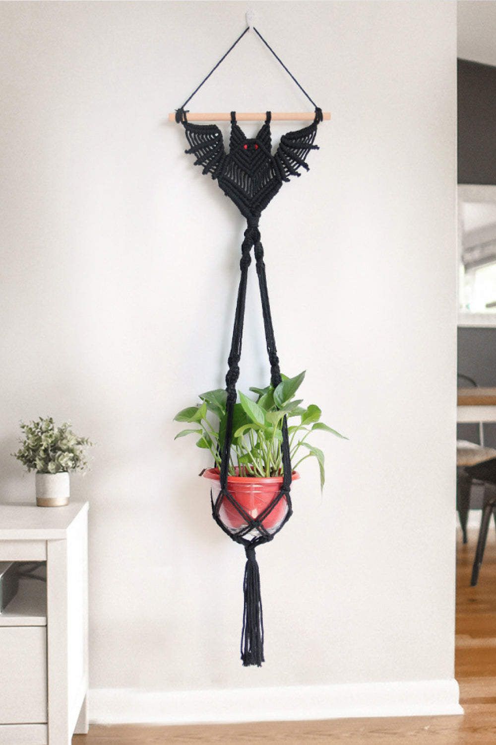 39.4" Bat Macrame Wall Plant Hanger-Teresa&#39;s Fashionista LLC