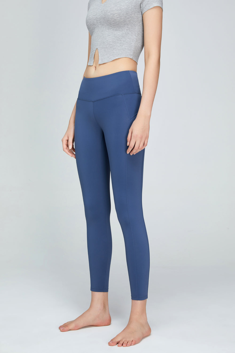 Seam Detail Wide Waistband Sports Leggings-Teresa&#39;s Fashionista LLC