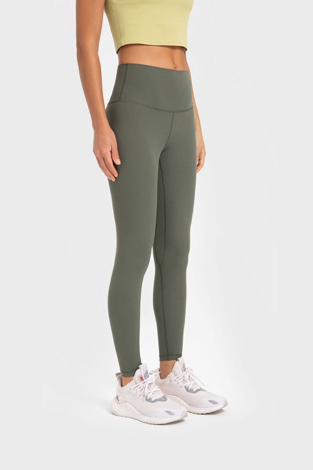 Highly Stretchy Wide Waistband Yoga Leggings-Teresa&#39;s Fashionista LLC