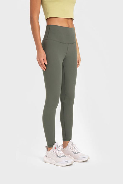 Highly Stretchy Wide Waistband Yoga Leggings-Teresa&#39;s Fashionista LLC