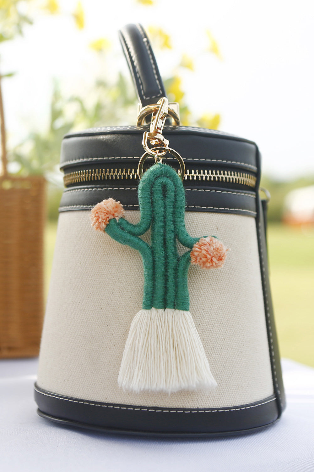 Cactus Keychain with Fringe-Teresa&#39;s Fashionista LLC