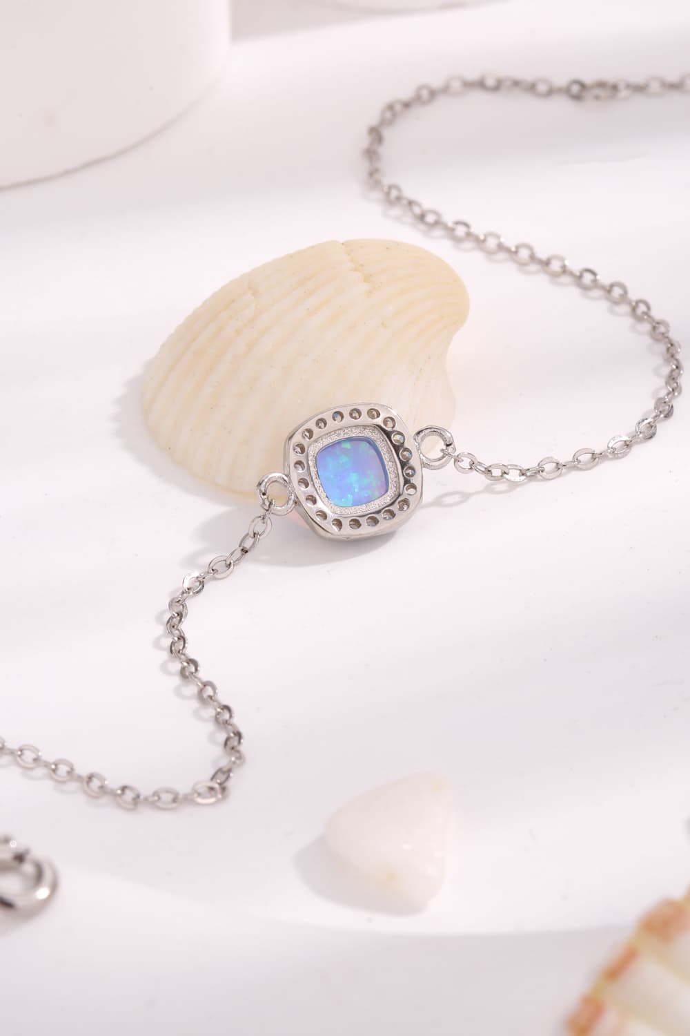 Opal Platinum-Plated Bracelet-Teresa&#39;s Fashionista LLC