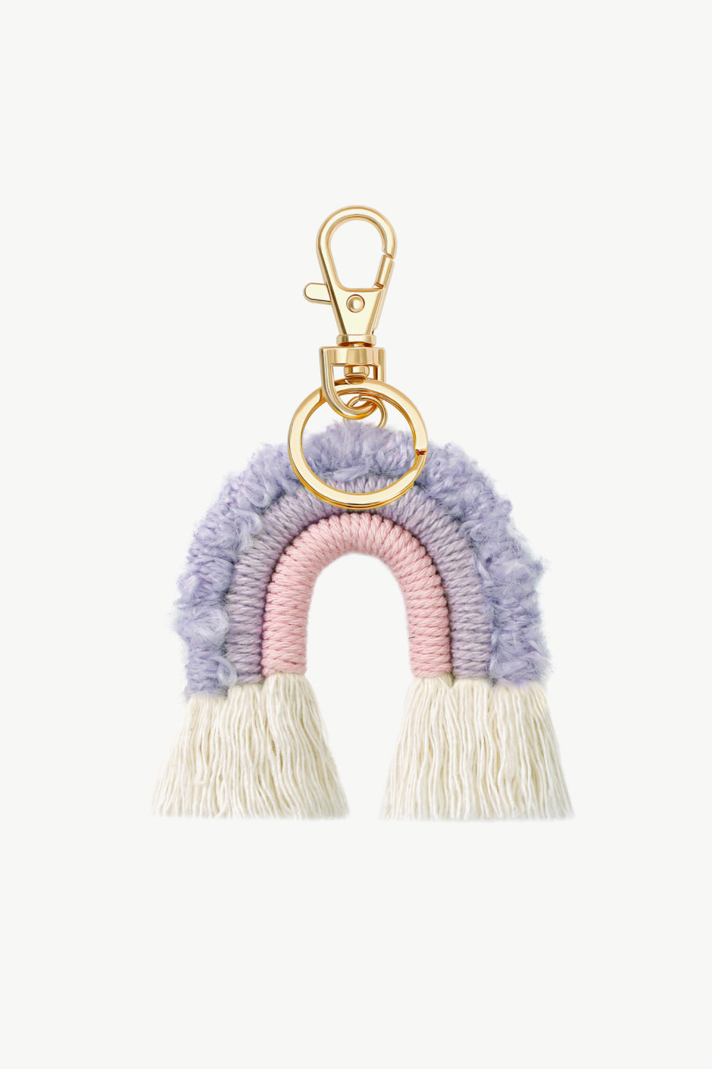 Fringe Trim Rainbow Key Chain-Teresa&#39;s Fashionista LLC