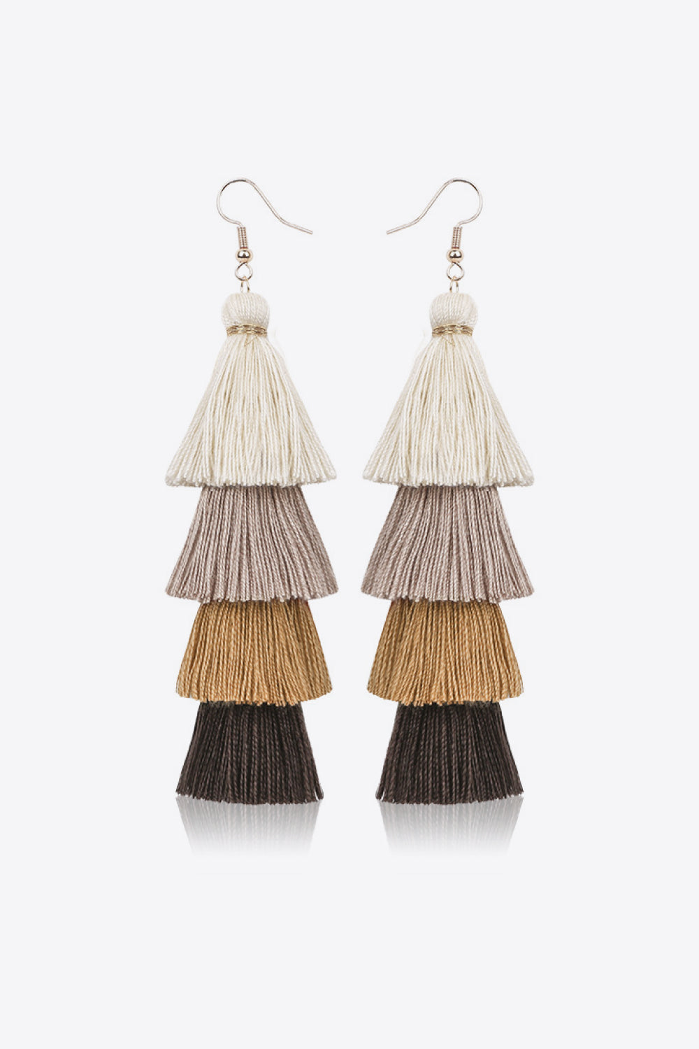 Layered Tassel Earrings-Teresa&#39;s Fashionista LLC