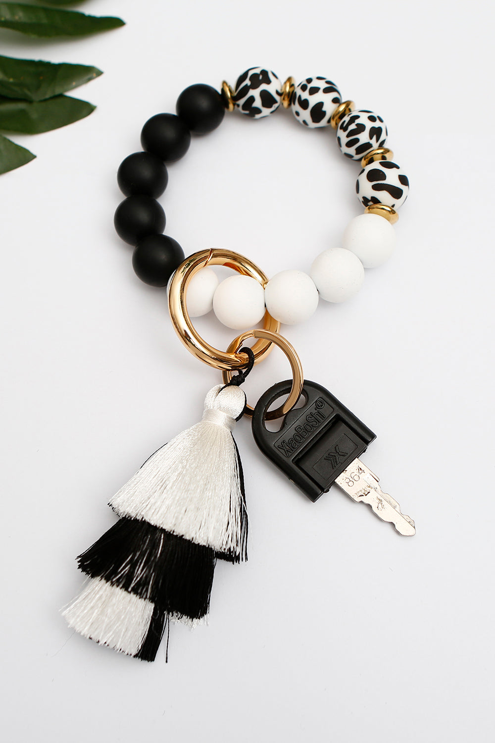 Beaded Keychain with Layered Tassel-Teresa&#39;s Fashionista LLC