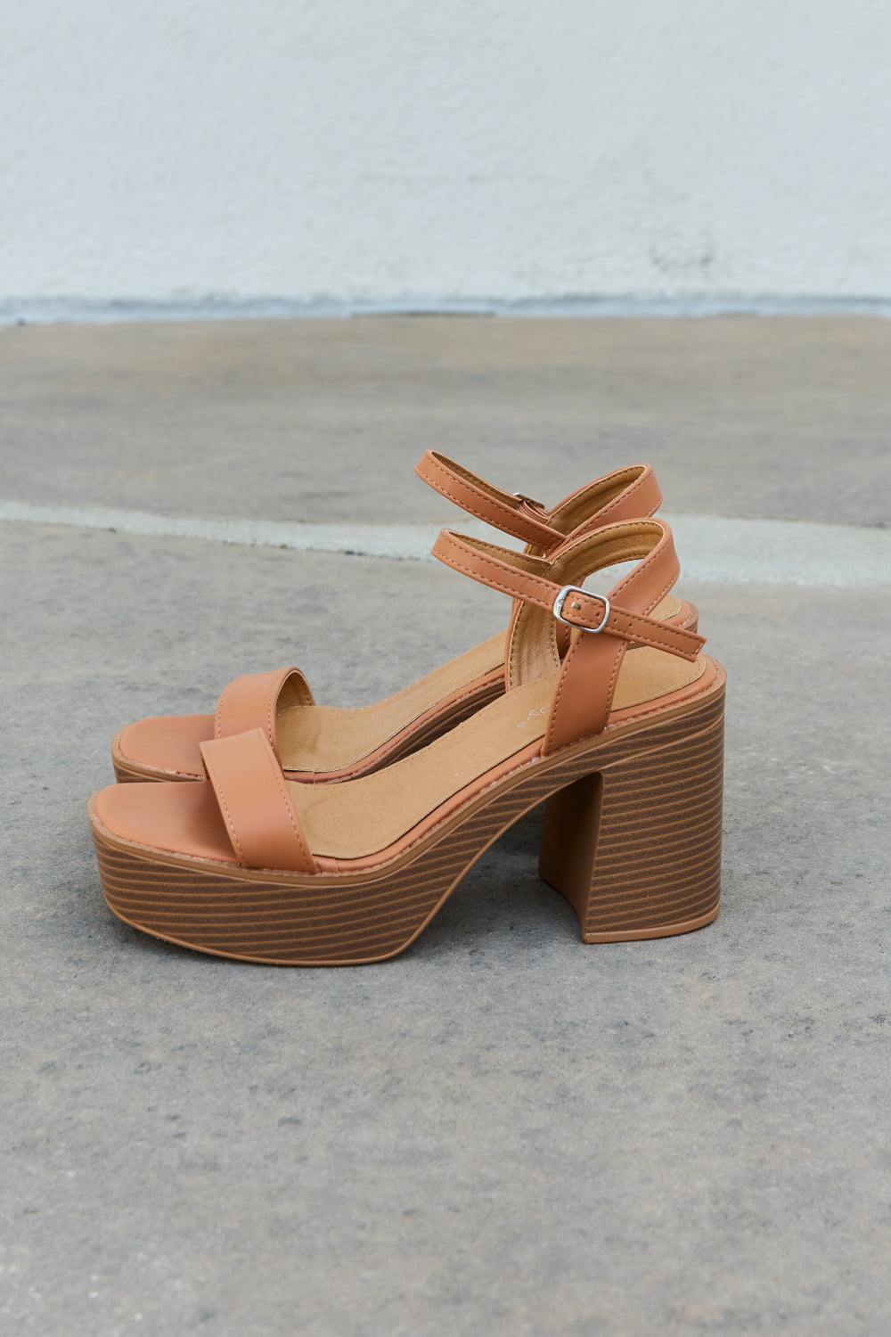 Weeboo Feel It Platform Heel Sandals-Teresa&#39;s Fashionista LLC