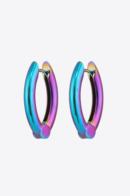 Bring It Home Multicolored Huggie Earrings-Teresa&#39;s Fashionista LLC