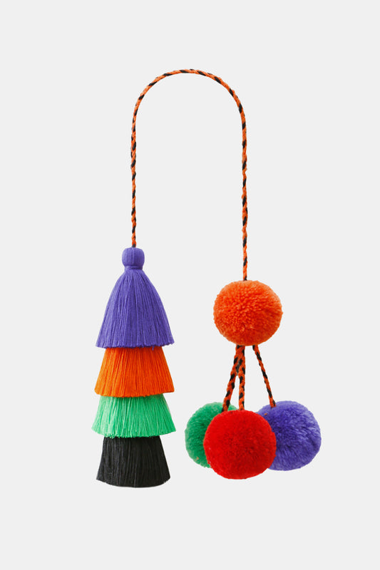 Tassel & Pom-Pom Key Chain-Teresa&#39;s Fashionista LLC