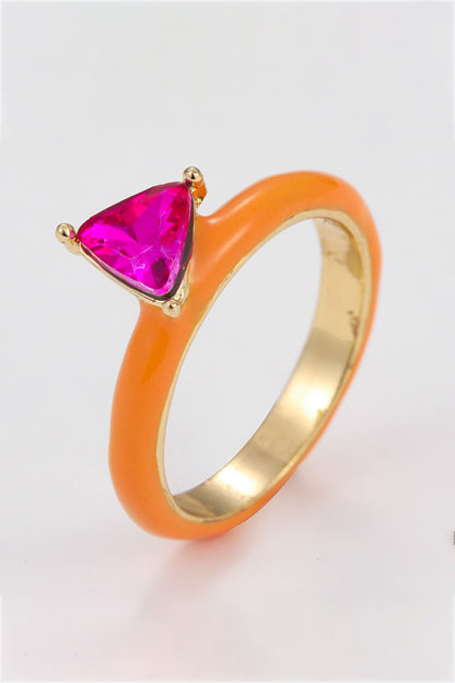 Sweet Beginnings Glass Stone Ring-Teresa&#39;s Fashionista LLC