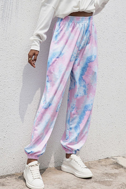 Tie-Dye Joggers with Pockets-Teresa&#39;s Fashionista LLC