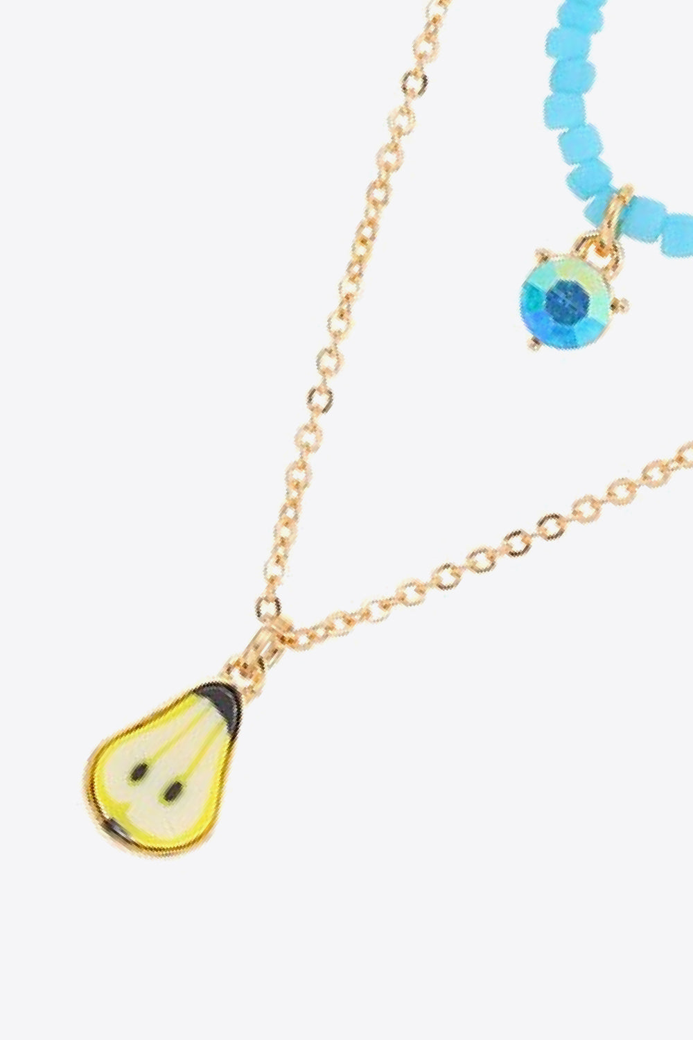 Fruit Pendant Double-Layered Necklace-Teresa&#39;s Fashionista LLC