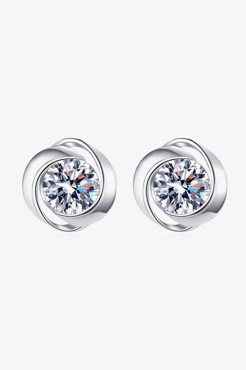 Feeling Fun Moissanite Stud Earrings-Teresa&#39;s Fashionista LLC