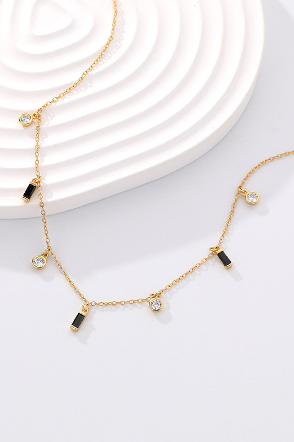 18K Gold Plated Multi-Charm Chain Necklace-Teresa&#39;s Fashionista LLC