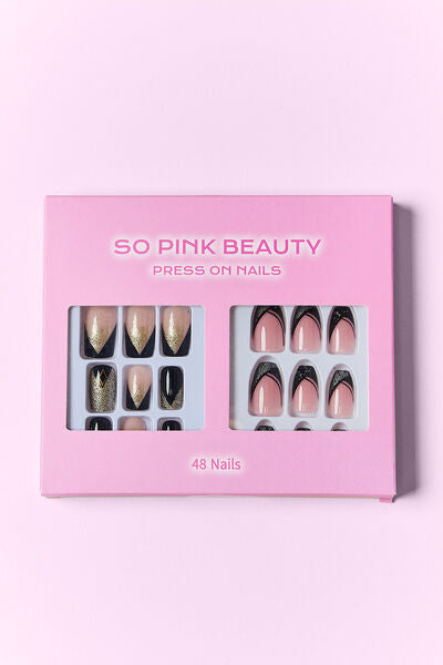 SO PINK BEAUTY Press On Nails 2 Packs-Teresa&#39;s Fashionista LLC