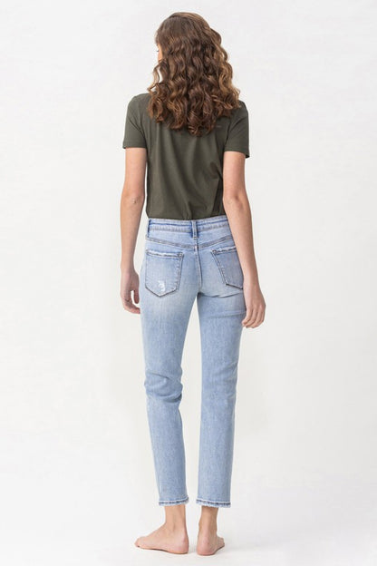 Lovervet Full Size Andrea Midrise Crop Straight Jeans-Teresa&#39;s Fashionista LLC