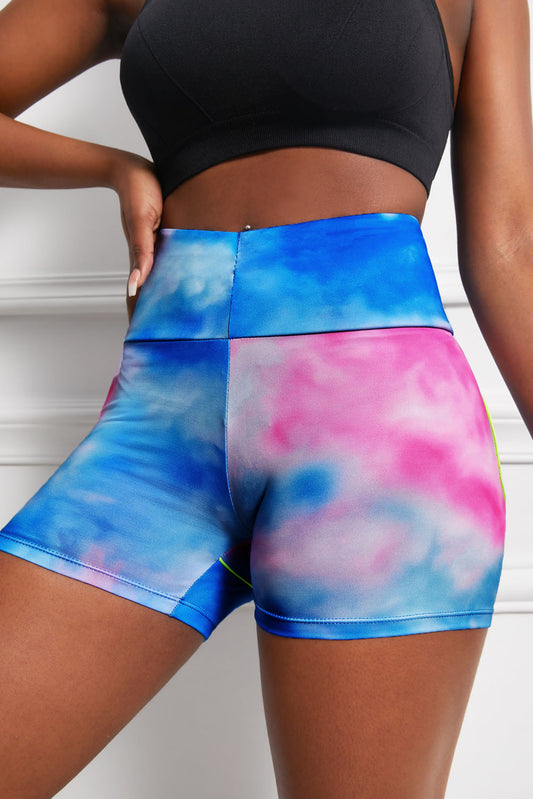 Wide Waistband High Waist Yoga Shorts - Teresa's Fashionista LLC