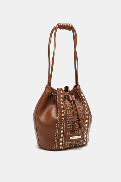 Nicole Lee USA Amy Studded Bucket Bag-Teresa&#39;s Fashionista LLC