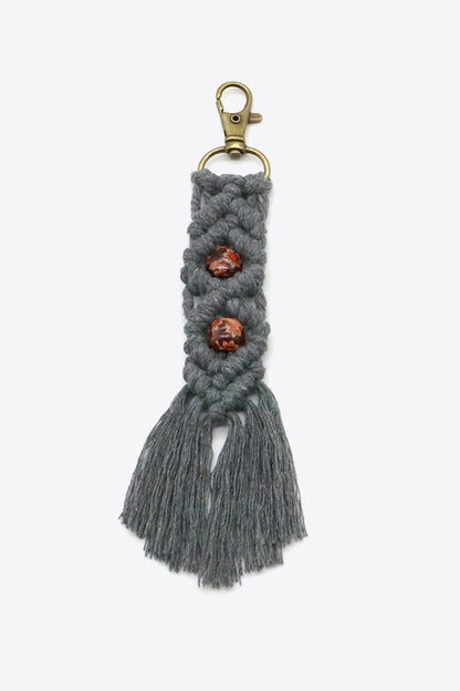 Assorted 4-Pack Handmade Macrame Fringe Keychain-Teresa&#39;s Fashionista LLC