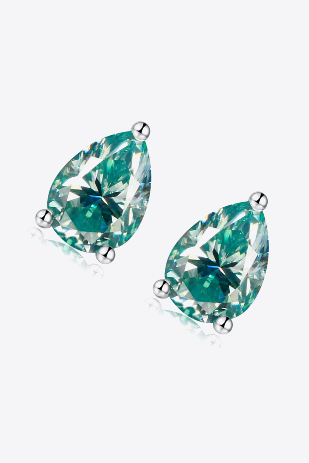 2 Carat Moissanite Teardrop Earrings-Teresa&#39;s Fashionista LLC