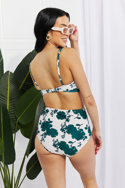 Marina West Swim Take A Dip Twist High-Rise Bikini in Forest-Teresa&#39;s Fashionista LLC