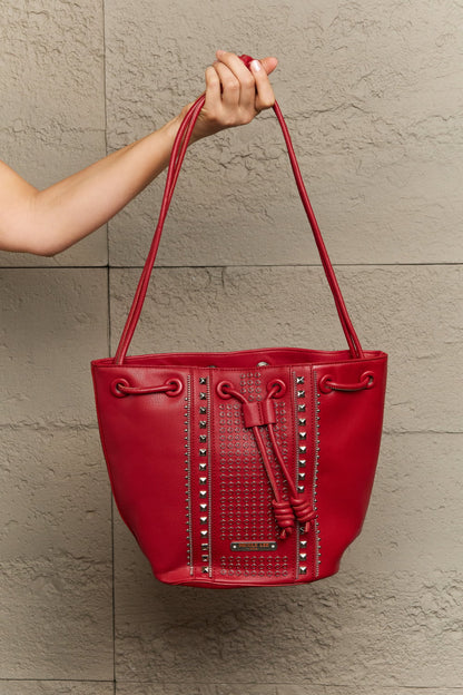 Nicole Lee USA Amy Studded Bucket Bag-Teresa&#39;s Fashionista LLC