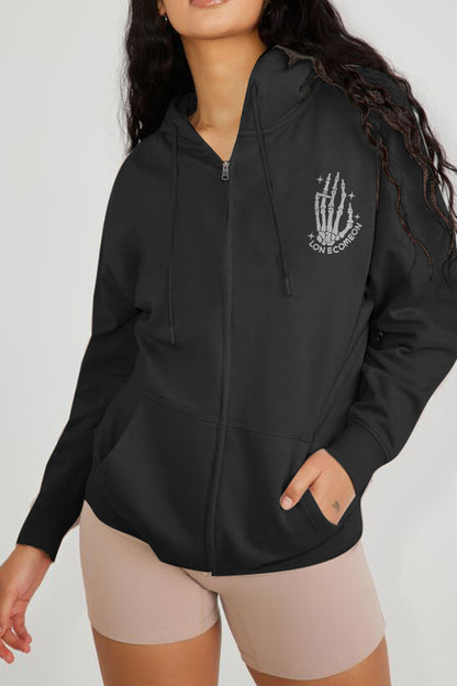 Simply Love Full Size HAVE THE DAY YOU DESERVE Graphic Hoodie-Teresa&#39;s Fashionista LLC