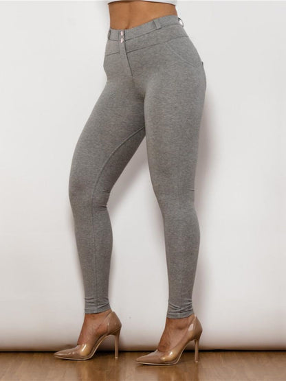 Full Size Contrast Detail High Waist Leggings-Teresa&#39;s Fashionista LLC