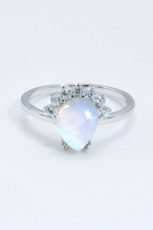 925 Sterling Silver Moonstone Ring-Teresa&#39;s Fashionista LLC