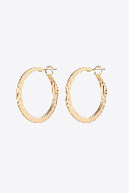 Minimalist Copper Hoop Earrings-Teresa&#39;s Fashionista LLC