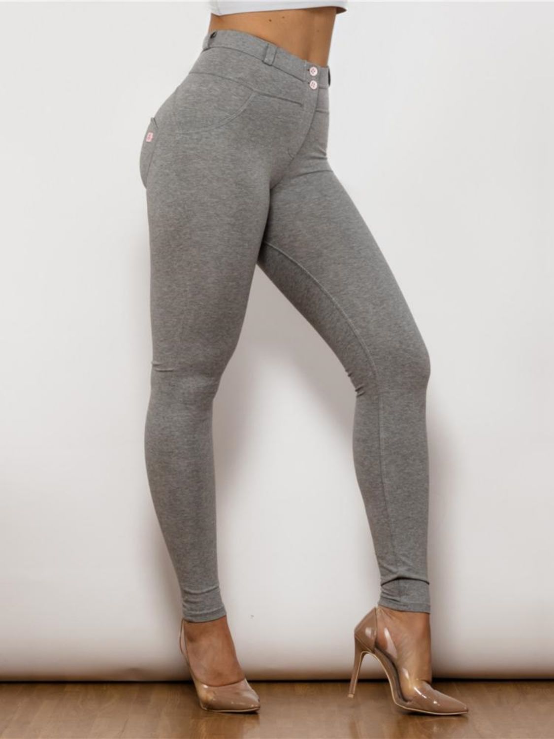 Full Size Contrast Detail High Waist Leggings-Teresa&#39;s Fashionista LLC