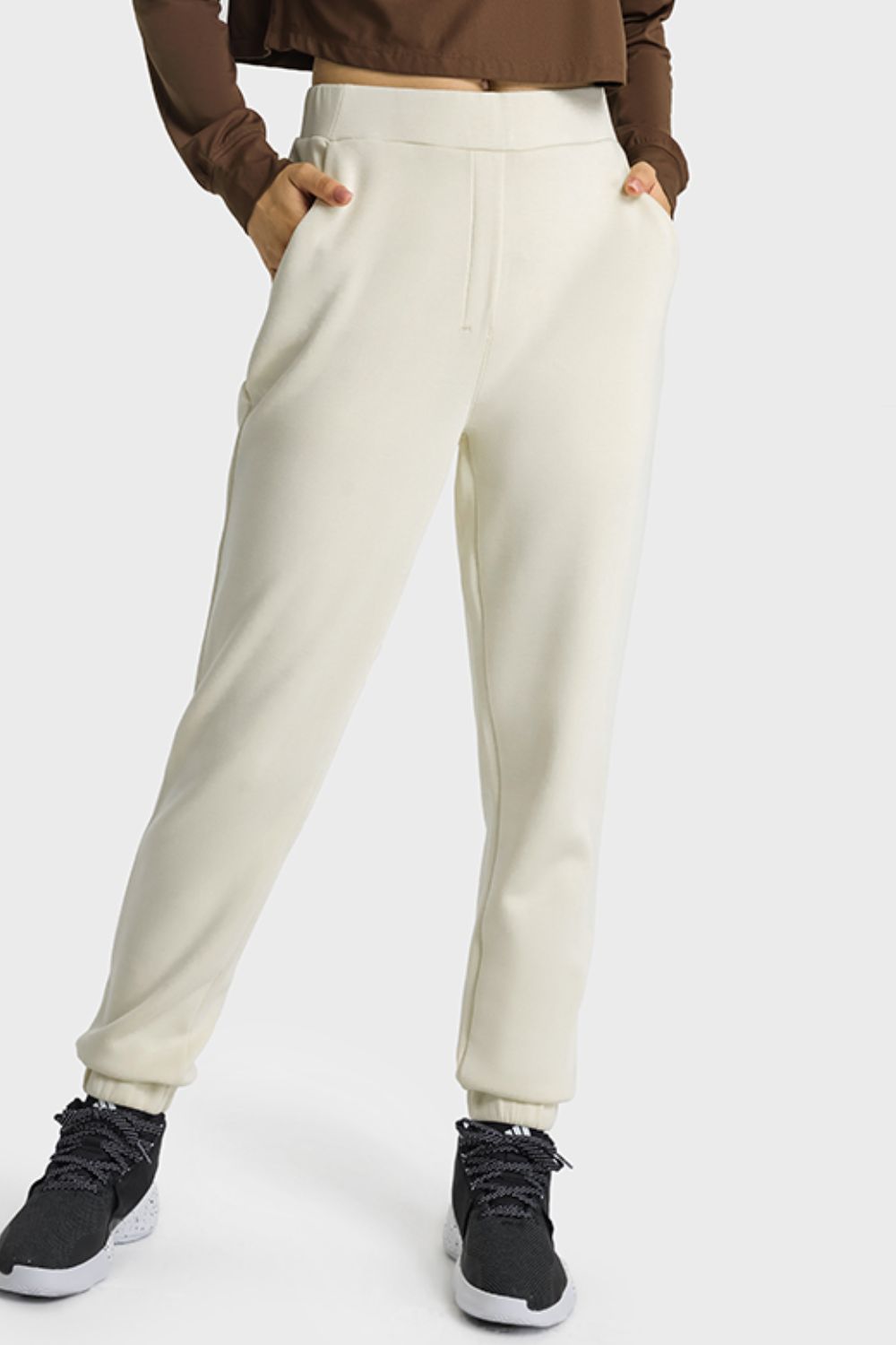 Pull-On Joggers with Side Pockets-Teresa&#39;s Fashionista LLC