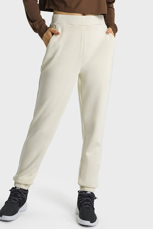 Pull-On Joggers with Side Pockets - Teresa's Fashionista LLC